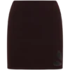 Mini gonna in maglia Brock con cut-out – Cioccolato fondente Mini gonna in maglia Brock con cut-out – Cioccolato fondente