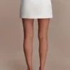 Mini gonna in raso Kylie – Avorio Mini gonna in raso Kylie – Avorio