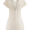 Miniabito in Denim con spalle scoperte Pascale – Bianco Miniabito in Denim con spalle scoperte Pascale – Bianco
