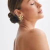 Orecchini a goccia con fiore Infatuated – Oro Orecchini a goccia con fiore Infatuated – Oro