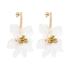 Orecchini con fiori in acrilico Naomi – Oro