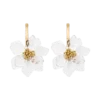 Orecchini con fiori in acrilico Naomi – Oro