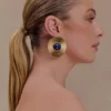 Orecchini Maisie con pietre preziose rotonde – Oro Orecchini Maisie con pietre preziose rotonde – Oro