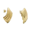 Orecchini quadrati con texture Olympia – Oro Orecchini quadrati con texture Olympia – Oro