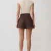 Pantaloncini a vita alta Alden – Cioccolato Pantaloncini a vita alta Alden – Cioccolato