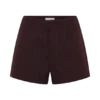 Pantaloncini da completo Agatha – Gessato prugna Pantaloncini da completo Agatha – Gessato prugna