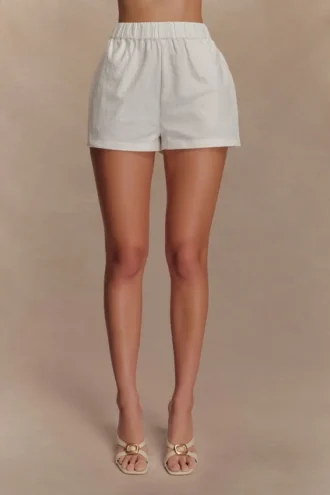 Pantaloncini in cotone Annalee – Bianco