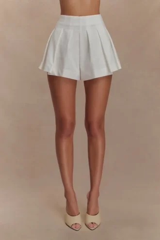 Pantaloncini in cotone Issy – Bianco
