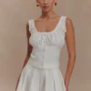 Pantaloncini in cotone Issy – Bianco Pantaloncini in cotone Issy – Bianco