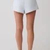 Pantaloncini in cotone Josephine con fascia in vita – Blu ghiaccio Pantaloncini in cotone Josephine con fascia in vita – Blu ghiaccio