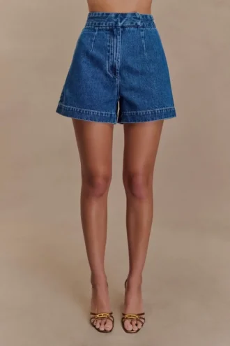 Pantaloncini in Denim Abel – Blu scuro