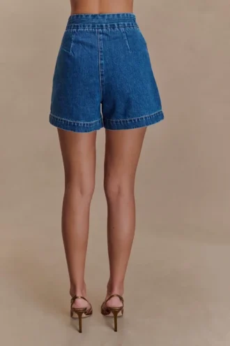 Pantaloncini in Denim Abel – Blu scuro
