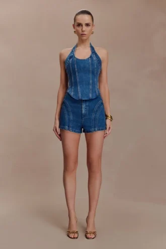 Pantaloncini in Denim Meadow – Blu scuro Pantaloncini in Denim Meadow – Blu scuro