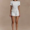 Pantaloncini in raso Anne – Bianco Pantaloncini in raso Anne – Bianco