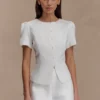 Pantaloncini in raso Anne – Bianco Pantaloncini in raso Anne – Bianco