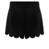 Pantaloncini Judith con orlo smerlato – Nero Pantaloncini Judith con orlo smerlato – Nero