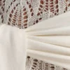 Pantaloncini Liora all’uncinetto con rivestimento in maglia – Avorio