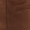 Pantaloncini Sally in finta pelle scamosciata – Cioccolato al latte