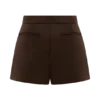 Pantaloncini Sally in finta pelle scamosciata – Cioccolato al latte