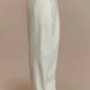 Pantaloni a vita alta con pieghe Penelope – Avorio