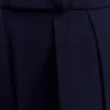 Pantaloni a vita alta con pieghe Penelope – Blu navy scuro Pantaloni a vita alta con pieghe Penelope – Blu navy scuro