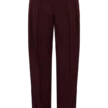 Pantaloni a vita alta con pieghe Penelope – Mogano Pantaloni a vita alta con pieghe Penelope – Mogano