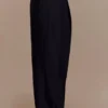 Pantaloni a vita alta plissettati Penelope – Nero Pantaloni a vita alta plissettati Penelope – Nero