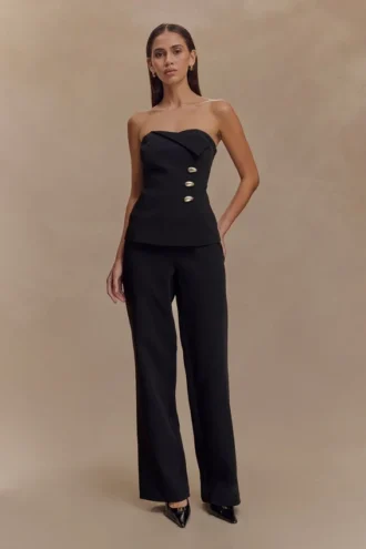 Pantaloni da completo a gamba dritta Lindie – Nero Pantaloni da completo a gamba dritta Lindie – Nero