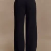 Pantaloni da completo a gamba dritta Lindie – Nero