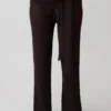 Pantaloni in maglia bouclé Mattais – Cioccolato fondente