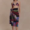 Sarong in chiffon Evie – Stampa Multi Fluid Reverie Sarong in chiffon Evie – Stampa Multi Fluid Reverie