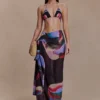 Sarong in chiffon Evie – Stampa Multi Fluid Reverie Sarong in chiffon Evie – Stampa Multi Fluid Reverie