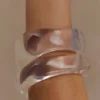 Set di braccialetti in resina Marah – Trasparenti
