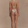 Slip bikini all’uncinetto Huntleigh – Stampa Sunshine bianca e dorata Slip bikini all’uncinetto Huntleigh – Stampa Sunshine bianca e dorata