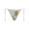 Slip bikini all’uncinetto Huntleigh – Stampa Sunshine bianca e dorata Slip bikini all’uncinetto Huntleigh – Stampa Sunshine bianca e dorata