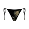 Slip bikini all’uncinetto Huntleigh – Stampa Sunshine nera e dorata Slip bikini all’uncinetto Huntleigh – Stampa Sunshine nera e dorata