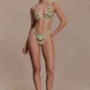 Slip bikini con perline Robyn – Salvia