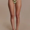 Slip bikini con perline Robyn – Salvia