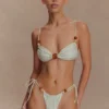 Top bikini con perline Memphis – Menta Top bikini con perline Memphis – Menta