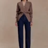 Cardigan in maglia con bottoni Amanda – Marrone cacao Cardigan in maglia con bottoni Amanda – Marrone cacao