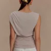 Top a maniche corte Anthony – Taupe Top a maniche corte Anthony – Taupe