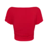 Top a maniche corte con balza in modal Talise – Rosso Top a maniche corte con balza in modal Talise – Rosso
