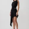Top a maniche corte con balze in modal Talise – Nero Top a maniche corte con balze in modal Talise – Nero