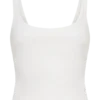 Top a spalline in crêpe elasticizzato Blanca – Bianco Top a spalline in crêpe elasticizzato Blanca – Bianco
