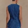Pantaloncini in Denim Abel – Blu scuro Pantaloncini in Denim Abel – Blu scuro
