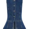 Top abbottonato in Denim Abel – Blu scuro Top abbottonato in Denim Abel – Blu scuro