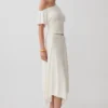 Top aderente con spalle scoperte Luu – Avorio