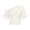 Top aderente con spalle scoperte Luu – Avorio