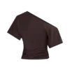 Top aderente con spalle scoperte Luu – Cioccolato fondente Top aderente con spalle scoperte Luu – Cioccolato fondente