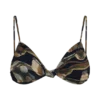 Top bikini arricciato Rosmunda – Stampa Fluid Reverie verde Top bikini arricciato Rosmunda – Stampa Fluid Reverie verde